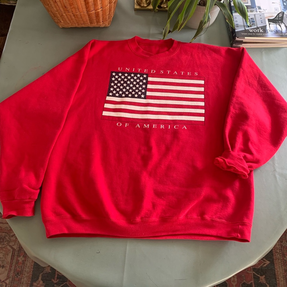 Vintage USA Flag Sweatshirt